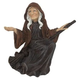 Figura Bruja Sentada en Escoba 14,50 cm %separator% %product-name%