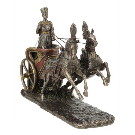 Figura Nefertiti en Carro 19 cm | 8433933339305 | Tienda Esotérica Changó