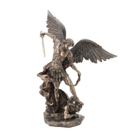 Figura Arcángel San Miguel con Demonio 52 cm | 8433933222829 | Tienda Esotérica Changó