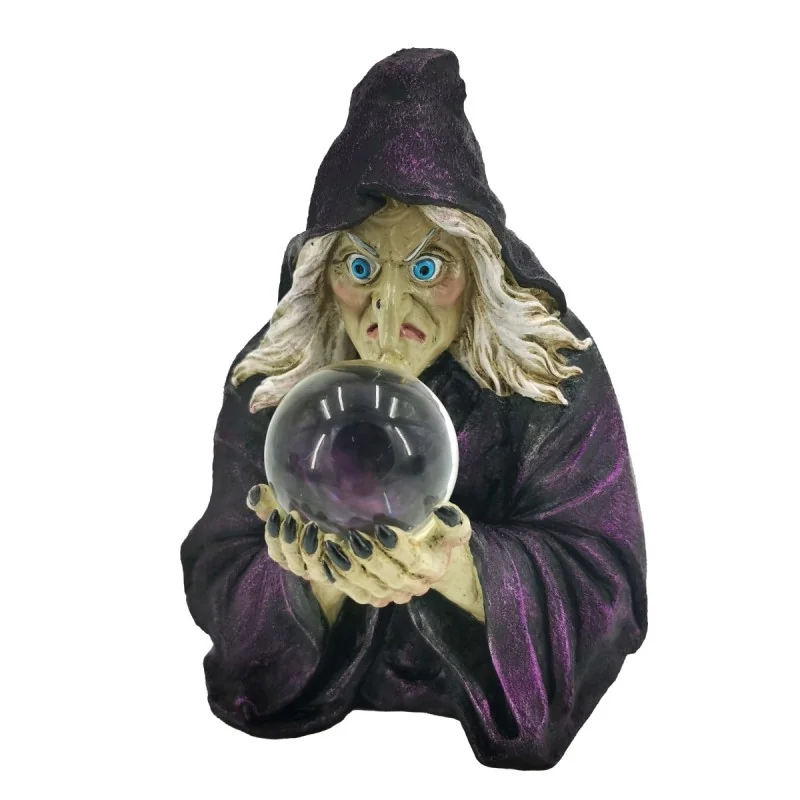 Bola De Cristal De Halloween Con Manos De Bruja Y Luz Intermitente - Decoración Mística Y Regalo Ideal