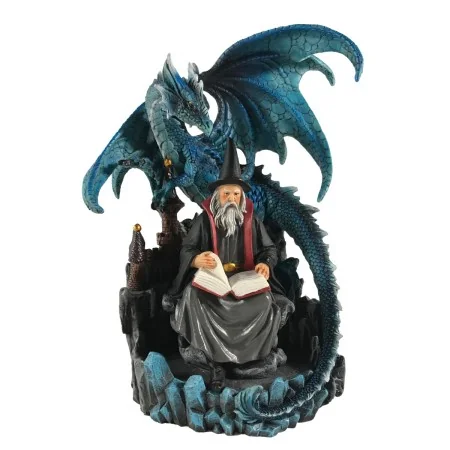 Figura de Mago con Dragón | 8433933345771 | Tienda Esotérica Changó