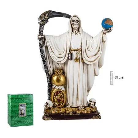 Figura Santa Muerte Blanca con Bola, 30 cm | 8435266157151 | Tienda Esotérica Changó