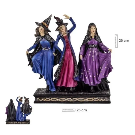 Figura 3 Brujas Bailando, 26 cm | 8435266157229 | Tienda Esotérica Changó