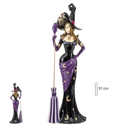 Figura Bruja con Escoba, 57 cm | 8435266157304 | Tienda Esotérica Changó