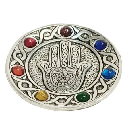 Porta Incienso Mano de Fatima (Hamsa) - Chakras | Signes Grimalt | 8433933304600 | Tienda Esotérica Changó