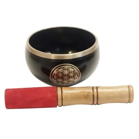 Cuenco Tibetano 12 cm - Flor de la Vida - Latón | Signes Grimalt | 8433933304990 | Tienda Esotérica Changó