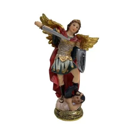 Imagen Arcángel San Miguel con Dorado 15 cm - Resina | Tienda Esotérica Changó