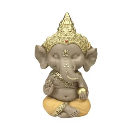 Ganesha Bendición Amarillo 13,5 cm | 8433933374634 | Origen | Tienda Esotérica Changó