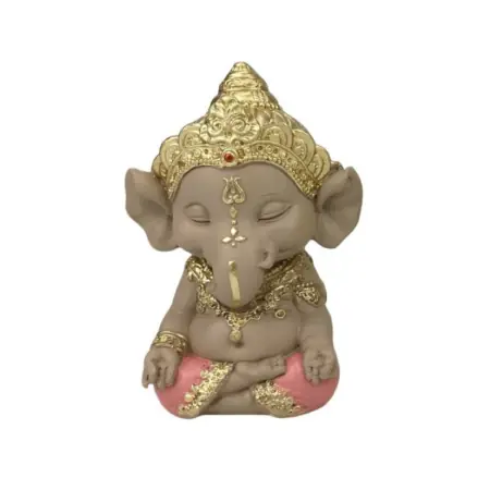 Ganesha Meditación Rojo 11 cm | 8433933374658 | Origen | Tienda Esotérica Changó