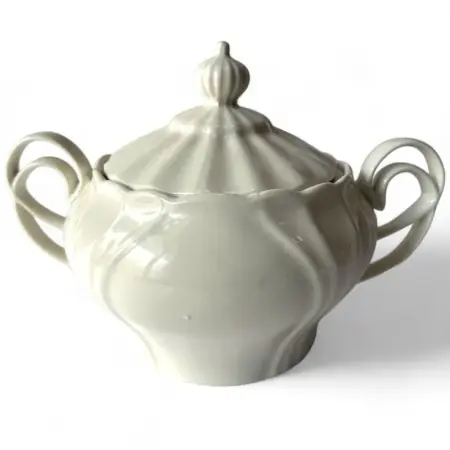 Sopera de Porcelana con Asas para Obatalá – 33×21 cm (boca 15 cm) | Tienda Esotérica Changó