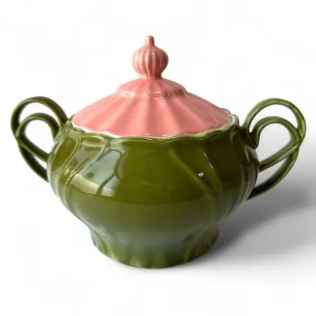 Sopera de Porcelana con Asas para Ochún Ololodí / Obbá – 33×21 cm (boca 15 cm) | Tienda Esotérica Changó