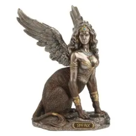 Figura Esfinge de Tebas Alada 17 cm – Resina Bronceada Imagenes y Figuras | Tienda Esotérica Changó