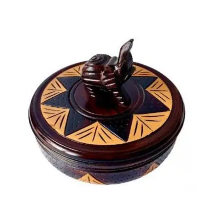 Batea de Madera Tallada con Elefante 25 cm | Tienda Esotérica Changó