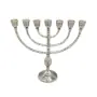 Candelabro 7 Brazos 17 cm - Menorah - Niquel | Tienda Esotérica Changó