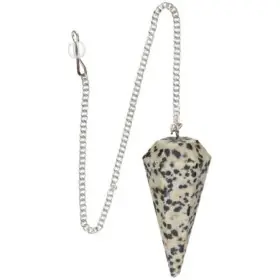 Péndulo Mineral de Jaspe Dálmata - Facetado %separator% %shop-name%