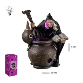 Figura Bruja Porta Cono Incienso 14 cm – Resina Extra