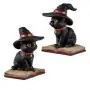 Figura Gato Brujo en Libro 11 cm – Resina Extra | Tienda Esotérica Changó