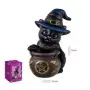 Figura Gato Brujo con Tinaja 11 cm – Resina Extra | Tienda Esotérica Changó