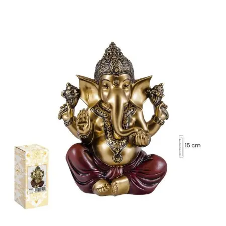 Figura Ganesha Sentada 15 cm - Resina Extra | Tienda Esotérica Changó