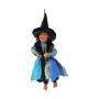 Figura Bruja Voladora con Escoba 26 cm - Azul - Para Colgar | Tienda Esotérica Changó