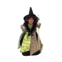 Figura Bruja con Escoba 24 cm - Verde | Tienda Esotérica Changó