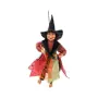 Figura Bruja Voladora con Escoba 38 cm - Rojo - Para Colgar | Tienda Esotérica Changó