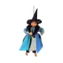 Figura Bruja Voladora con Escoba 38 cm - Azul - Para Colgar | Tienda Esotérica Changó