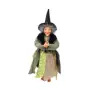 Figura Bruja Voladora con Escoba 48 cm - Verde | Tienda Esotérica Changó