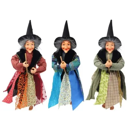 Pack Figura Bruja Voladora con Escoba 48 cm | Tienda Esotérica Changó