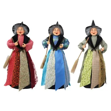 Pack Figura Bruja con Escoba 58 cm | Tienda Esotérica Changó
