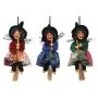 Figura Bruja Voladora con Escoba 16 cm - Azul - Para Colgar | Tienda Esotérica Changó