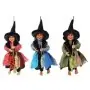 Figura Bruja Voladora con Escoba 26 cm - Azul - Para Colgar | Tienda Esotérica Changó