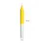 Vela Amarillo - Blanco | Vela Bujía Amarillo - Blanco | Tienda Esotérica Changó