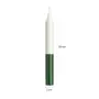 Vela Blanco - Verde | Vela Bujía Blanco - Verde | Tienda Esotérica Changó