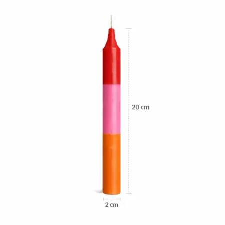 Vela Rojo - Rosa - Naranja | Vela Bujía Rojo - Rosa - Naranja | Tienda Esotérica Changó