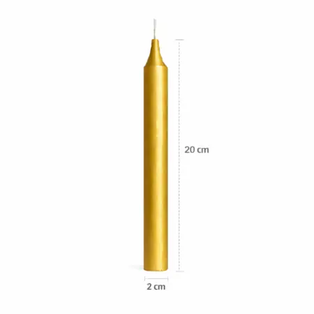 Vela Dorada | Vela Bujía Dorada | Tienda Esotérica Changó