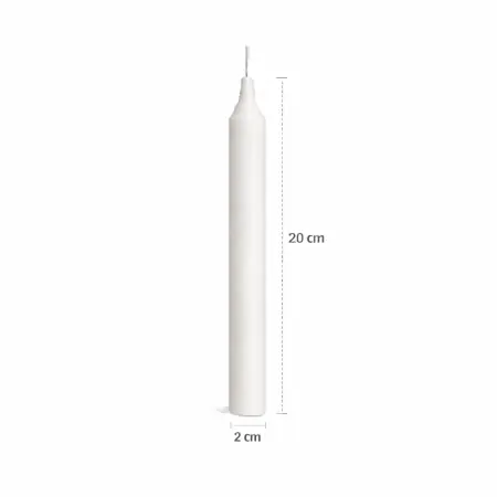 Vela Blanca | Vela Bujía Blanca | Tienda Esotérica Changó