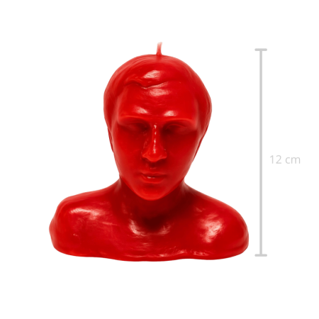 Vela Cabeza Hombre - Roja