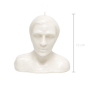 Vela Cabeza Hombre - Blanca