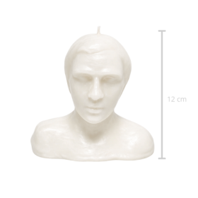 Vela Cabeza Hombre - Blanca