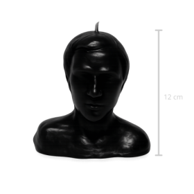 Vela Cabeza Hombre - Negra