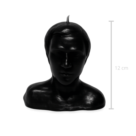 Vela Cabeza Hombre - Negra