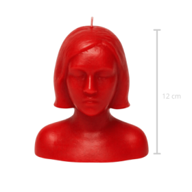 Vela Cabeza Mujer - Roja