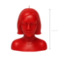 Vela Cabeza Mujer - Roja
