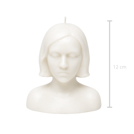 Vela Cabeza Mujer - Blanca