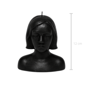 Vela Cabeza Mujer - Negra