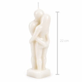 Vela Pareja Entrelazada - Blanca