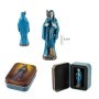 Figura Santa Muerte 5 cm - Azul - Resina Extra | Tienda Esotérica Changó