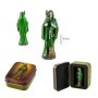 Figura Santa Muerte 5 cm - Verde - Resina Extra | Tienda Esotérica Changó