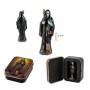 Figura Santa Muerte 5 cm - Negra - Resina Extra | Tienda Esotérica Changó